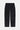 Pantalon Beleo Noir délavé à plat, vu de dos, poches arrière et fleurs de lys brodées ton sur ton