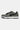 Baskets District V7 Kaki vues de profil, daim gris vert, motif éclair noir, semelle blanche et lacets noirs