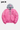 Blouson bomber à capuche Eschott Rose à plat, de face, capuche grise Schott, écussons cœur et logo Schott