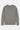 Pull col rond Edmo Gris à plat, vu de dos, maille grise chinée unie, bords côtes