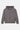 Sweat à capuche zippé Ejack Gris de face à plat, motifs fleur de lys sur la poitrine et les manches
