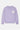 Pull Jedmo Lilas de face à plat, col rond, coeur écru avec visage smiley brodé sur la poitrine