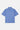 Chemise Jovenis Bleu à manches courtes et rayures blanches, de face à plat, poche poitrine avec écusson coeur
