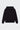 Sweat à capuche Moon Noir vu de dos à plat, capuche et dos uni sans motif