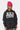 Sweat à capuche Faon Noir Délavé porté par une femme avec bonnet rose, trois oursons et inscription ELEVENPARIS