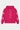 Sweat à capuche Fendy Rose à plat, vue de face, cordons roses, poche kangourou et lettres gothiques roses sur les manches