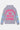 Sweat à capuche Fendy Gris Chiné à plat, vue de dos, inscription rose ELEVENPARIS NO SNITCH LOVERS, lettres bleues et vertes
