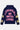Sweat à capuche Fendy Bleu à plat, vue de dos, inscription rose ELEVENPARIS NO SNITCH LOVERS, lettres jaunes aux manches