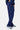 Jogging Fiby Bandana Bleu Marine vu de profil, motif bandana bleu sur bleu, baskets bleu clair et blanches