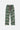 Pantalon Fiby Camouflage à plat, vue de face, taille élastique, cordons multicolores et petit écusson sur la hanche