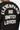 Sweat col rond Fifty Noir, zoom sur l'inscription blanche Eleven Paris No Snitch Lovers en arc au dos