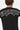 T-shirt Filan Noir, zoom sur le dos d'un enfant avec le logo ELVNPRS et la bannière Life is a joke gris clair
