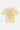 T-shirt Flaris Jaune de dos à plat, inscription beige In the end l'amour win et mention Elevenparis Chapter