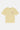 T-shirt Flaris Jaune de face à plat, petite inscription beige l'amour win sur la poitrine