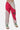 Jogging Flea Rose bicolore rose fuchsia et écru porté de face par une fillette, étiquette noire 11 ELVNPRS, baskets