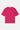 T-shirt Floride Rose fuchsia de face à plat, col rond, coupe ample, sans motif visible