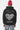 Sweat à capuche Focaccia Noir Délavé porté de dos, grand coeur Eleven Paris et inscription No Snitch Win Again