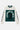 T-shirt manches longues Freddy Vert de face sur fond blanc, empiècement crème, numéro 3 et inscription ELEVENPARIS NO SNITCH