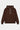 Sweat à capuche Fresh Marron de face sur fond blanc, cordons écrus et poche kangourou