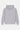 Sweat à capuche Fun Gris Chiné de dos sur fond blanc, uni avec capuche, sans motif