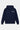 Sweat à capuche Fuzz Bleu Marine de face sur fond blanc, inscription ELEVENPARIS blanche et poche kangourou