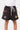 Short enfant Jabali Noir de face, cordon blanc, inscription Eleven rouge et écussons SN et doré