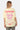 T-shirt Jais Jaune vu de dos sur une mannequin femme, cœur rose Eleven Paris et texte Life is a joke