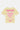 T-shirt Jais Jaune à plat vu de dos, grand cœur rose qui coule et inscription ELVN Design Studio Life is a joke