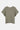 T-shirt Jalmera Kaki à plat de dos, manches raglan et bords bruts, sans motif