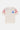 T-shirt James Écru à plat de face, petit 22 bleu, étoiles colorées sur les épaules et bandes roses sur les manches