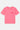 T-shirt Joums Rose à plat de face, poche poitrine et inscription Eleven rouge en lettres gothiques
