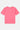 T-shirt Joums Rose à plat vu de dos, coton rose uni sans motif