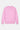 Pull Jedmo Rose à plat, vue de dos, maille unie rose et bas côtelé