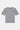 T-shirt Jelly Gris Chiné à plat, vue de face, petit coeur bleu à étoiles blanches qui coule sur la poitrine