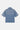 Chemise en jean Jemy Bleu Jean à manches courtes, à plat, vue de dos, coeurs blancs brodés sur les manches