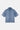 Chemise en jean Jemy Bleu Jean à manches courtes, à plat, vue de face, boutons métal et coeurs brodés aux manches