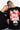 T-shirt Jentin Noir porté par un mannequin homme de dos et une mannequin femme de face, coeur rouge In the end l'amour win