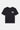 T-shirt Jentin Noir à plat, vue de face, petite inscription crème l'amour win sur la poitrine