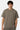 T-shirt Jerusalema Kaki porté par un mannequin homme, de face, coeur brodé sur la poitrine, pantalon assorti