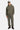 Jogging Tulum Kaki à bas élastiqué porté avec le sweat assorti, mannequin homme en pied, coeur brodé sur la cuisse