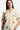 Cardigan Joly Écru en gros plan, maille ajourée, col polo, broderie Elevenparis, étoiles, cœurs et lune brodés