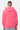 Sweat à capuche Josalyne Rose porté de dos par un mannequin homme, marguerites blanches brodées, jogging gris