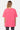 T-shirt Joums Rose porté de dos par une mannequin femme, coupe oversize unie, légingue à motif paisley