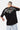 T-shirt Joy Noir vu de dos porté par un mannequin, Eleven Paris gothique et Parisian Tour No Snitch Live multicolore