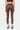 Legging de sport Jet Léopard vu de dos, motif léopard brun et orangé, ceinture marron, chaussettes blanches