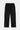 Pantalon cargo Juede Noir vu de dos à plat, petit cœur sur la poche, boutons pression au bas des jambes