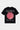 T-shirt Juicy Noir vu de dos à plat, fleur rose souriante, inscription Eleven et mentions Eleven Records Los Angeles