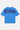 T-shirt Juno Bleu oversize vu de dos à plat, grand lettrage Eleven violet et mention Since 2012, fond blanc