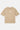 T-shirt Juno Beige oversize vu de face à plat, petit logo Eleven blanc au centre de la poitrine, fond blanc