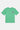 T-shirt Jwin Vert menthe vu de face à plat, petite inscription multicolore L'amour win sur la poitrine, fond blanc